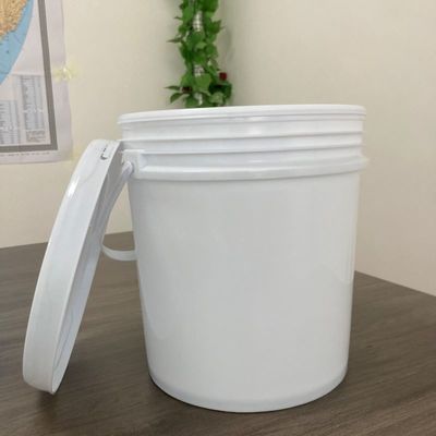 Polípropileno 4L 5L 8L 10L 15L 18L cubo de plástico de grado alimenticio con impresión de transferencia de calor