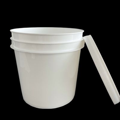 Polípropileno 4L 5L 8L 10L 15L 18L cubo de plástico de grado alimenticio con impresión de transferencia de calor