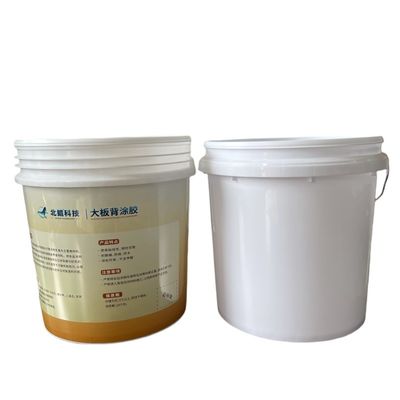 2 galones 4 galones de plástico transparente de grado químico con tapa y paquete de mango
