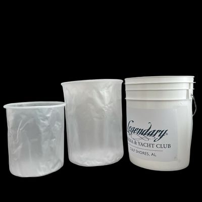 GAP/ISO/FDA Certificado 5 galones Bucket Liner Contenedor de plástico con tapa y mango