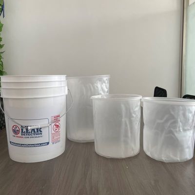 Personalizar bolsas de revestimiento de cubos de 5 galones revestimientos claros para cubos redondos / rectangulares de pintura
