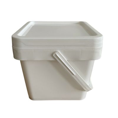 1 galón de cubo cuadrado con tapa 4 litros de espesor 1,0 a 2,5 mm Solución de almacenamiento de herramientas