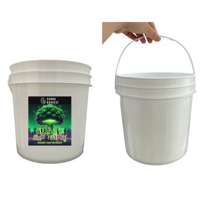 Cubo de plástico rojo de 1 galón y 2 galones con tapa y mango La solución de almacenamiento perfecta
