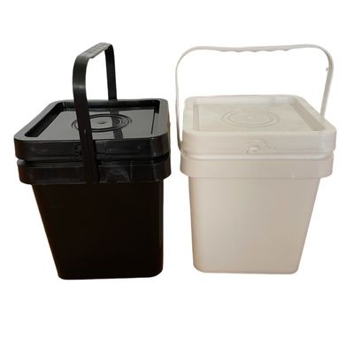Cubo de plástico cuadrado de HDPE químico con material duradero e impresión personalizada