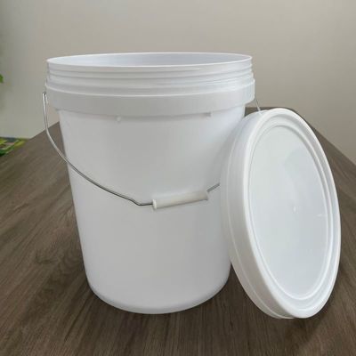 Venta de 20L cubo de plástico redondo con tapa de tornillo Impresión Silk Scream / transferencia de calor / IML