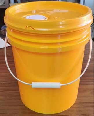 Contenedor de plástico redondo de 20L con mango para pintura