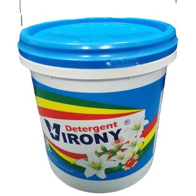 1.0 a 2,5 mm de espesor Cubo redondo de plástico para detergente de lavandería
