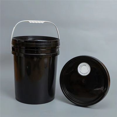 Barril de pintura de plástico transparente de 5 galones Personalizar Sí 20 litros de plástico para pintura