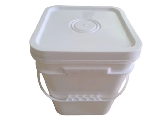 Pintura segura para alimentos palomitas de maíz blanco baldes de plástico con tapas personalizar 2L 5L 10L 20L 25L