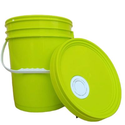 Personaliza 1L 2L 3L 5L 8L 10L 15L 20L 25L Cubo de plástico de forma redonda cubo con mango