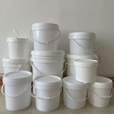 Personaliza 1L 2L 3L 5L 8L 10L 15L 20L 25L Cubo de plástico de forma redonda cubo con mango