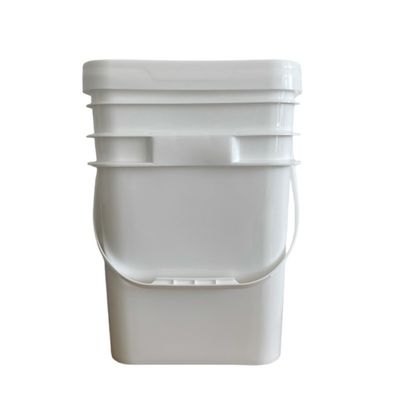 3L 4L 10L PP cubos de plástico cuadrados con tapa para la personalización de grado de alimentos personalizado