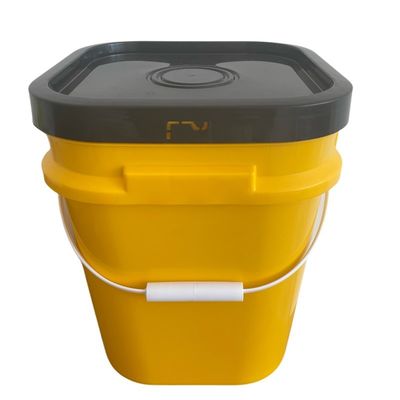 Baldes de plástico reciclables de 1 galón y 5 galones con certificación GAP/ISO/FDA