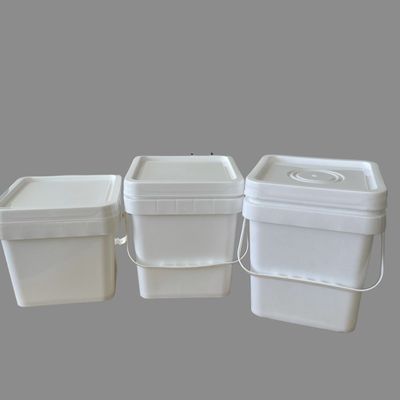 Barril de plástico de 10 litros de HDPE redondo o cuadrado Durable y resistente 1,0-2,5 MM de espesor