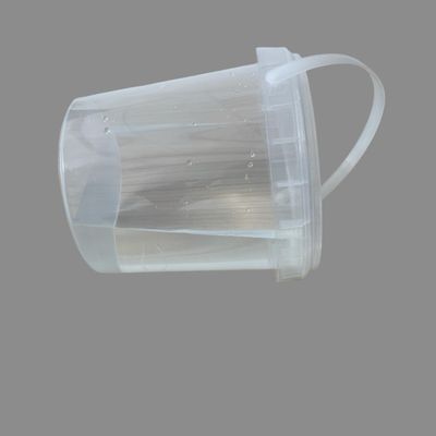 1 L de cubos redondos de plástico de grado alimenticio con espesor de 1.0 a 2.5 mm