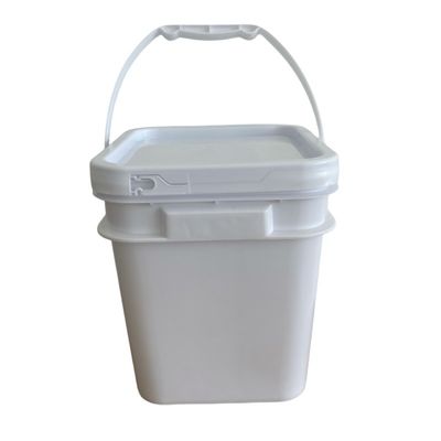 Bucket de plástico de impresión personalizada para granos de café de forma redonda o cuadrada diseño a prueba de fugas