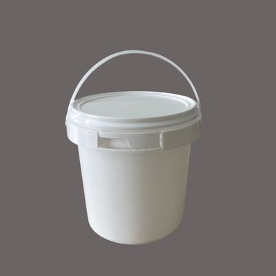 Cubo de plástico redondo blanco competitivo con un grosor de 2,0 mm y muestra gratuita incluida