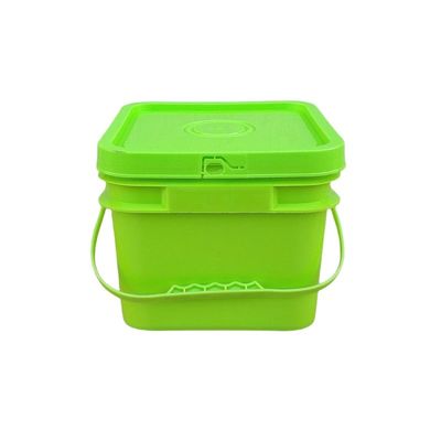 Herramienta 20L 25L de grado de alimentos 5 galones 7 galones de plástico cubo cuadrado con tapa de compost