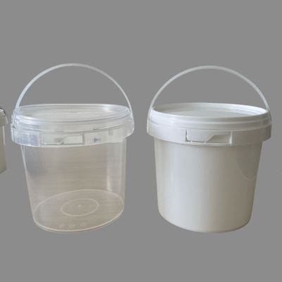 Personalizar 1L 2L 3L 1 galón de grado alimenticio Infrangibles baldes de plástico transparente para la industria