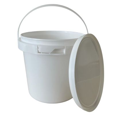 2L Embalaje a prueba de manipulación Cubo de mantequilla transparente Cubo de plástico blanco transparente