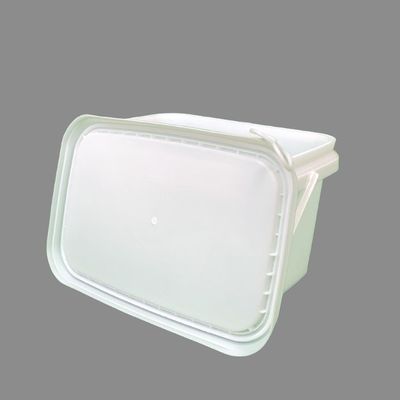 Cubo de plástico amarillo 500ml-5L Cubo cuadrado con tapa y accesorios incluidos