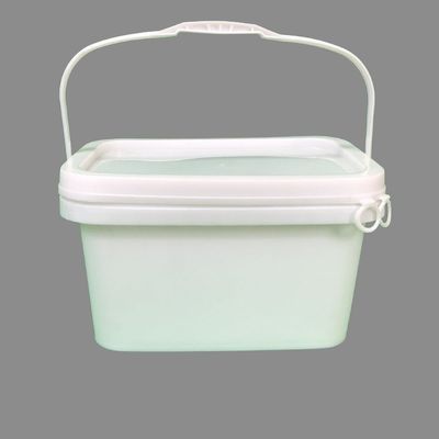 Cubo redondo o cuadrado Personaliza cubo de plástico cuadrado de 3L con tapa fácil de abrir y cerrar