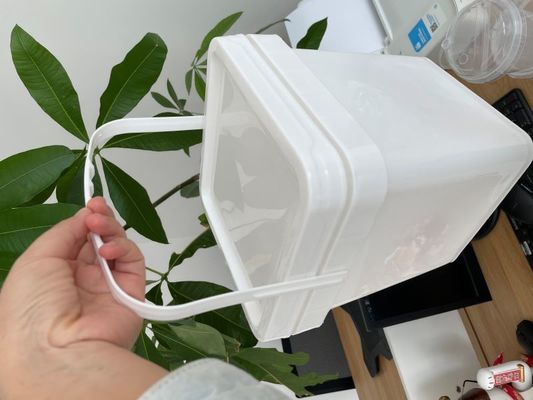 Cubo redondo o cuadrado Personaliza cubo de plástico cuadrado de 3L con tapa fácil de abrir y cerrar