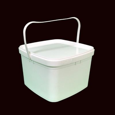 Cubo redondo o cuadrado Personaliza cubo de plástico cuadrado de 3L con tapa fácil de abrir y cerrar