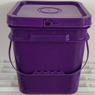 Cubo de plástico con tapa fácil de abrir y cerrar 10L 15L 18L Tamaños Construcción pesada