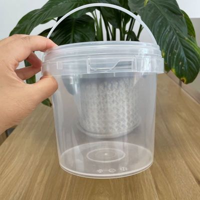 Cubo de plástico duradero Contenedor de helado de PP personalizado con y diseño personalizado