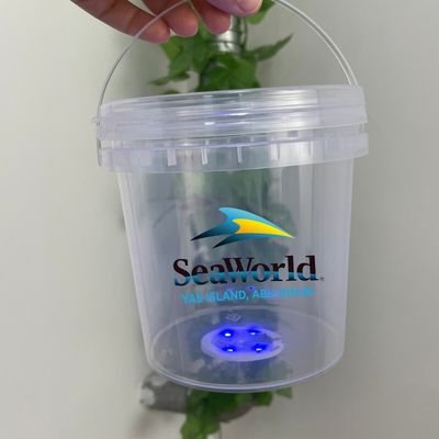 Cubo de plástico duradero Contenedor de helado de PP personalizado con y diseño personalizado