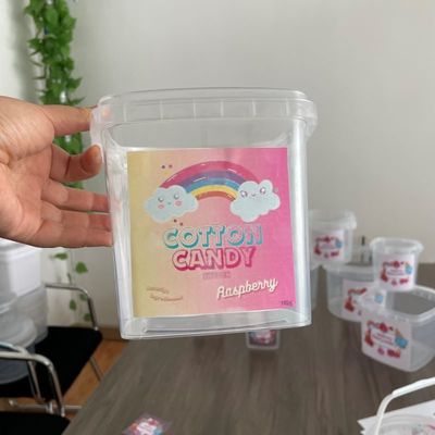 Cubo de plástico duradero Contenedor de helado de PP personalizado con y diseño personalizado
