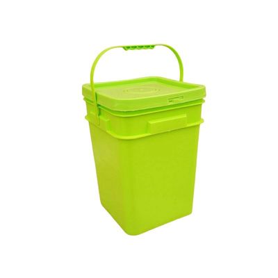 Cuadrado de colores de plástico PP cubo con fácil de abrir y cerrar la tapa redondo o cuadrado diseño