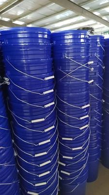 20L 25L baldes de plástico con tapa y manija de tela de seda / transferencia de calor / impresión IML