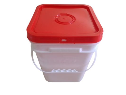 Polípropileno/HDPE 1L 2L 3L 4L 5L 7L 8L 10L cubos cuadrados con herramienta de tapa para el beneficio