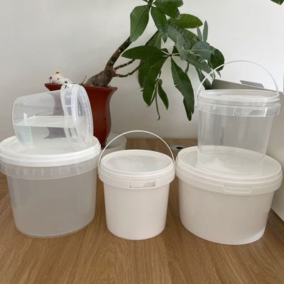 Contenedor de plástico de helados de congelador de 3 galones con mango de tapa a prueba de fugas y accesorios