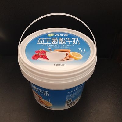 1L 2L 3L 4L 5L IML cubo de plástico perfecto para embalaje de mantequilla de galletas y helados