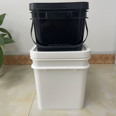 Picoles 5L 6L 8L 10L Cuadro de plástico cubo con logotipo de color personalizado y fácil de abrir