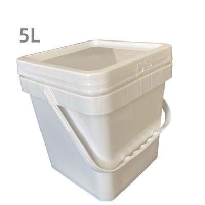 Picoles 5L 6L 8L 10L Cuadro de plástico cubo con logotipo de color personalizado y fácil de abrir