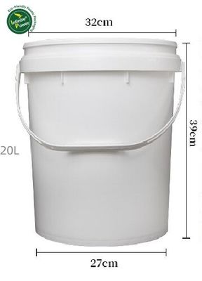 Cubo y balde de plástico amarillo para 1L 2L 3L 4L 5L 8L 10L 15L 18L 20L Capacidad
