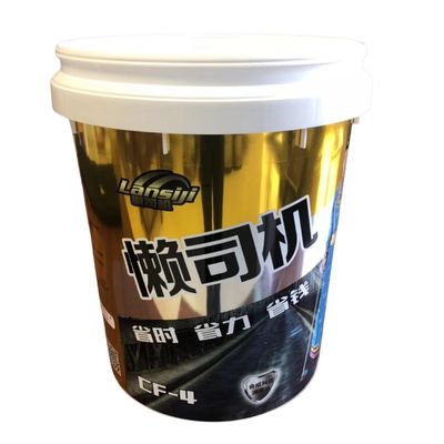 Suministro de un cubo de plástico con mango de un cubo de plástico epoxi certificado por GAP/ISO/FDA