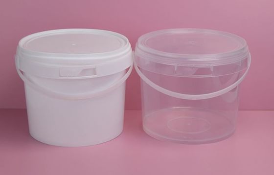 500 ml/750 ml/1000 ml Baldes redondos de plástico para alimentos pequeños con tapas y material sellados