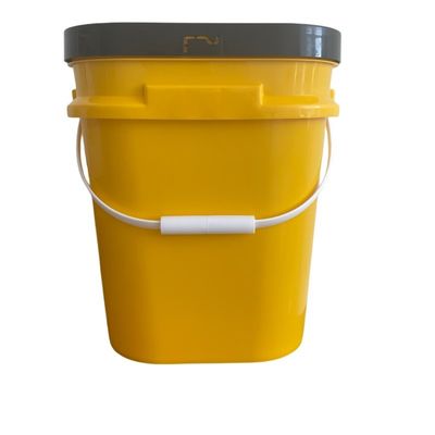 5L-20L cubo cubo cuadrado de plástico con impresión personalizada y material de polipropileno