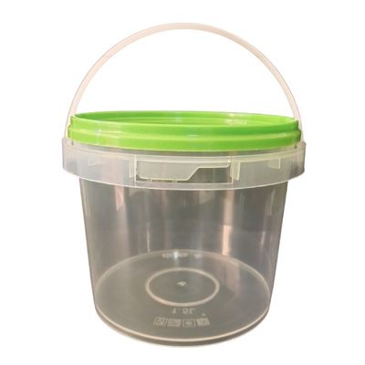 500 ml 750 ml 1L 1.5L de plástico redondo con tapa y mango