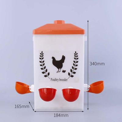 Cubo de plástico cuadrado a prueba de fugas para agua y alimentación de animales de 1,0 a 2,5 mm de espesor