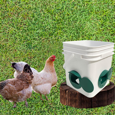 Cubo de plástico cuadrado a prueba de fugas para agua y alimentación de animales de 1,0 a 2,5 mm de espesor