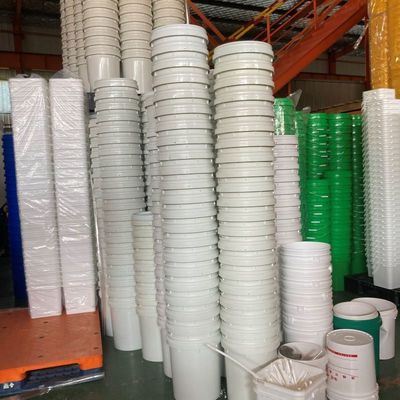 Herramienta 5L / 8L / 10L Impresión personalizada Cubo de plástico con tapa