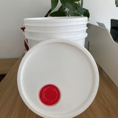 20 L de balde de plástico de calidad alimentaria con tapa y mango para certificación de la FDA