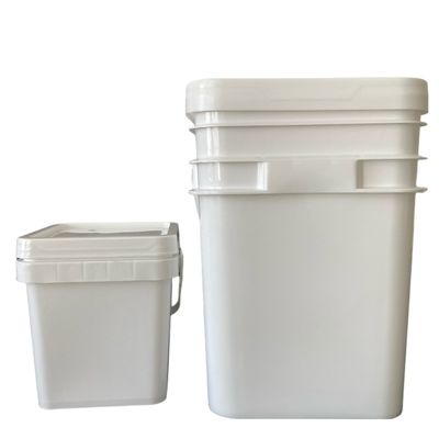 1L / 2L / 3L / 4L / 5L Cubo de almacenamiento de polipropileno cuadrado duradero y versátil con tapa