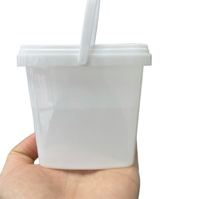 Cubo de almacenamiento de bocadillos con tapa de forma cuadrada de 1,0 a 2,5 mm de espesor Reutilizable y duradero